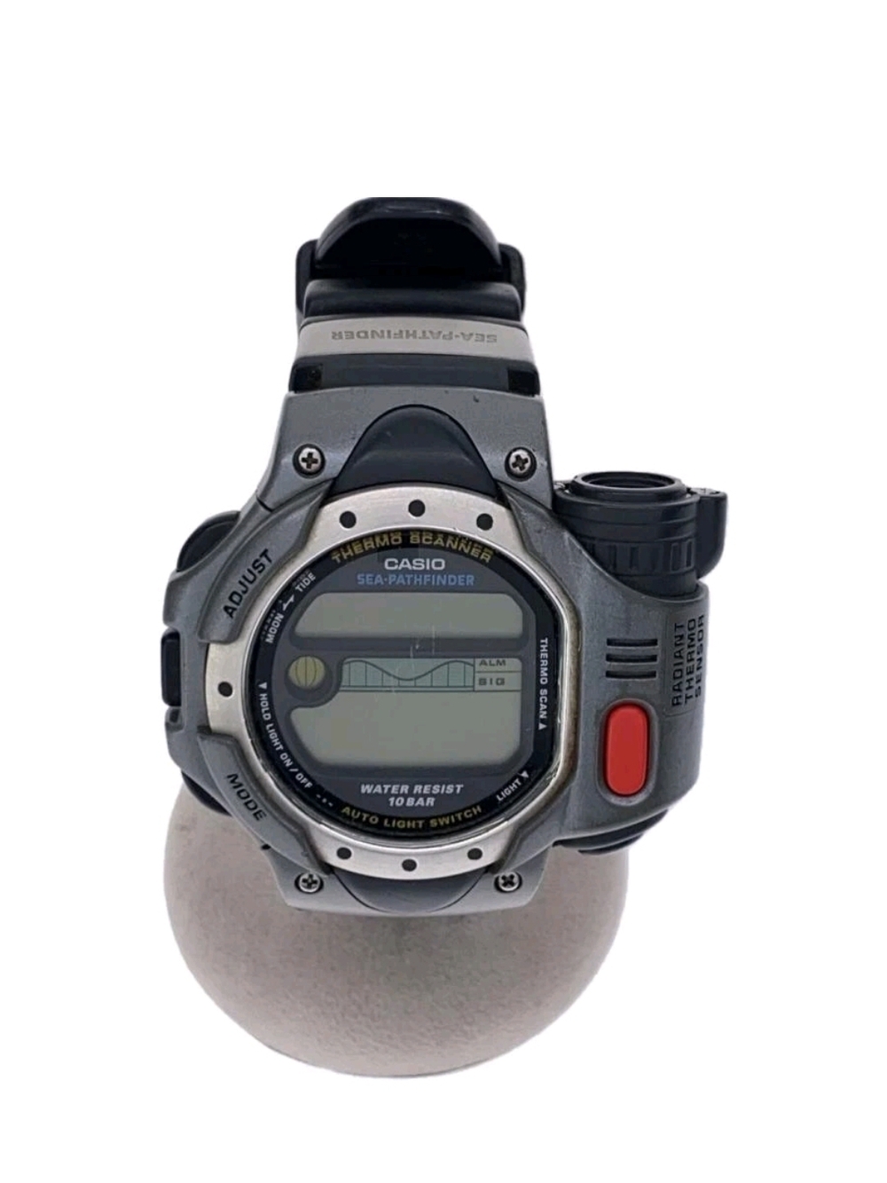 Casio Sea Pathfinder SPF-10 Digital Sport Watch - Gray with Black & Red Accents